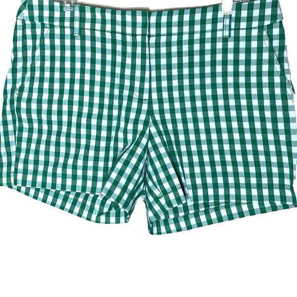 J. Crew Gingham Plaid Women's Shorts 12 NWT Preppy Country Club Vacation Casual - Picture 4 of 9